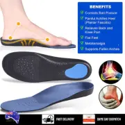 2 × ORTHOTIC INSOLES INSERT SHOES HIGH ARCH SUPPORT PLANTAR FASCIITIS FLAT FEET