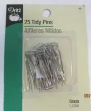 DRITZ..TIDY PINS..25..BRASS