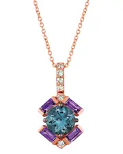 Le Vian Periwinkle 14K 1.80 ct. tw. Diamond & Amethyst Pendant NoSize NoColor