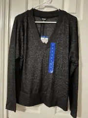 Buffalo David Bitton Pullover Super Soft Cozy V-Neck Sweater Black. Large