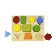 10pc Koala Dream 12m+ Puzzle w/ Board Toy Baby/Kids Colours & Shapes Wooden 22cm