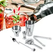 7PC Bartender Kit Complete Cocktail Shaker Bar Stainless Steel Tools Set 750ml