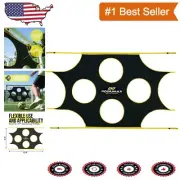 Versatile Soccer Goal Net with 10 Scoring Zones - Easy Setup & High Durability