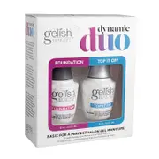 Harmony Gelish Dynamic Duo Nail Gel Polish Base Foundation Top It Off Coat 15ml