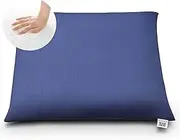 Air Weave 4-265031A-NV-1 Zabuton, Navy, Medium Size, Washable, Width 18.1 x Length 18.1 x Thickness 3.5 inches (46 x 46 x 9 cm), Plump, Reduces Sitting Fatigue