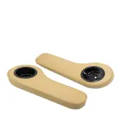 Universal Golf Cart Rear Seat Arm Rest Cushion with Cup Holder - Tan