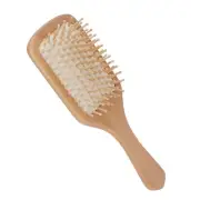 Wooden Hair Brush Portable Home Salon Ergonomic Massage Detangling Paddle Br FAD