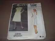 Vtg Vogue Pattern 2684 American Designer Adele Simpson Dress ~ Size 8 ~ Uncut