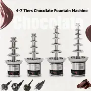 Wedding Bride Party Heating Chocolate Fountain Machine 4-7 Tiers Fondue 220V New