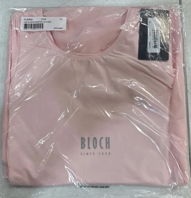Bloch CL8262 Girls Cap Sleeve Skirted Leotard Dress Size 12 In Pink