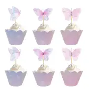 Butterfly Wrapper & Topper. Party Lolly Loot Bag Cake Banner Bunting Flag Deco