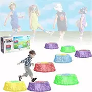 Light Up Stepping Stones,Light Up Balance Stepping Stones,Stepping Stones for Kids,Light Up Kids Stepping Stones, Balance Stones Stepping, Light Up Step Stones, Sensory Balance Stepping Stones (B)