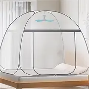 Polyester Folding Mosquito Net Tent Double Door Family Mosquito Net Bed Pop Up Mosquito Tent with Bottom Easy to Store