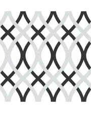 NuWallpaper Black And Silver Lattice Peel & Stick Wallpaper