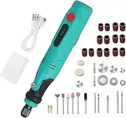 Mini Cordless Tool, USB Rechargeable Electric Engraving Pen 3 Variable Speed Power Tool Professional Engraver Machines for Grinding, Polishing, Sanding, Drilling
