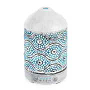 activiva 100ml Metal Essential Oil and Aroma Diffuser-Vintage White