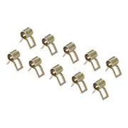 100 Pack 6mm Spring Band Fuel Hose Clips Silicone Pipe Reusable Pipe Clamp