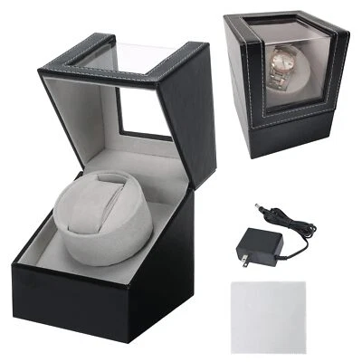 MAOPINER Single Automatic Watch Winder with Japanese Mabuchi Quiet Motor Blac...