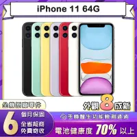 在飛比找Yahoo奇摩購物中心優惠-【福利品】蘋果 Apple iPhone 11 64G 6.