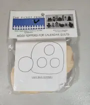 The Picket Fence Wood Topper For Calendar Quilts - Lady Bug