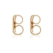 14K Rose Gold Replacement Friction Earring Backs - 10 Pair Bundle (20 pieces)