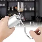 (Silver )Household Portable Manual Coffee Mill Grinder Hand Crank CT