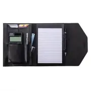 Case-it Tycoon Mini Padfolio Portfolio with Letter Size Writing Pad Tri Fold ...