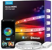 Govee RGBIC LED Strip Lights, 5m Smart LED Lights for Bedroom, Bluetooth LED Lights APP Control, DIY Multiple Colors on One Line, Color Changing LED Lights Music Sync, Not Support WiFi