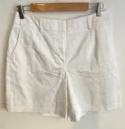 Target Shorts Womens Size 12 White Tailored Zip Pockets Comfy Flowy Casual NWT