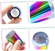 Baluue Diy Manicure Tool Nail Art Stamp Kit 2pcs Nail Stamper Polish Stamping Tool