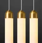 LBSQJ Lámpara Colgante Dorada Moderna Mini para Techo - Elegante y Compacta