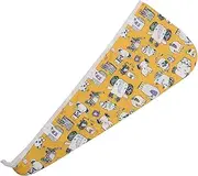 VINTORKY Cotton Hair Drying Towel Wrap Soft Absorbent Hair Dry Hat Button for Fast Drying