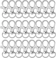 60Pcs Key Chain Clip Hooks Swivel Clasps Lanyard Snap Hook Lobster Claw Clasp fo