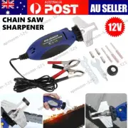 12V Mini Chainsaw Sharpener Electric Grinder Chain Saw Grinder File Pro Tools AU