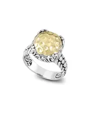 Samuel B. 18K & Silver Fligree Ring