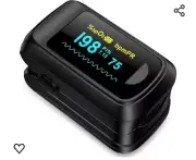 Fingertip Pulse Oximeter Blood Oxygen Monitor Pulse Ox, Heart Rate and Fast Spo2