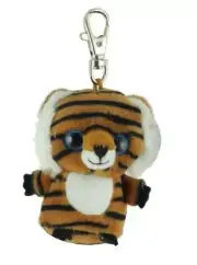 3 Inch YooHoo & Friends Jinxee Tiger Plush Clip On Keychain by Aurora