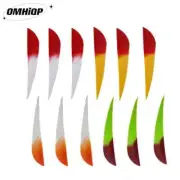 200Pcs 3Inch Color Gradation Parabolic Archery Arrow Feathers Fletchings RW LW
