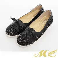在飛比找momo購物網優惠-【MK】俏皮可愛系列-牛仔布刷破拼接綁帶淺口休閒鞋(黑色)