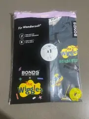 BONDS BABY WONDERSUIT - THE WIGGLES - SIZE 00 - BNOP