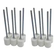 12 Weave Pole Pegs (2 sets of 6) Dog Agility Equipment, You Cut Poles to Length