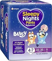 BabyLove SleepyNights Pants 4-7 Years (18-35kg) | 27 Pieces (3 x 9 Pack)
