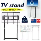 Floor TV Stand Swivel Mount Bracket Shelf 32 to 85 inch Height Adjustable