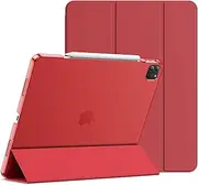 JETech Case for iPad Pro 12.9-Inch (6th/5th Generation, 2022/2021 Model), Slim Stand Hard Back Shell Smart Cover with Auto Wake/Sleep (Red)