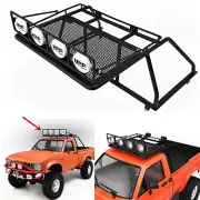 For RC4WD 1/10 TF2 Mojave Body RC Car Roll Cage Bar Roof Rack w/ Light Bar Frame