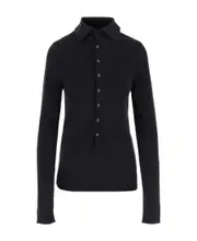 Back to front sweater in silk S,XS,M black