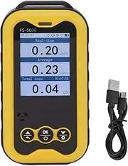 Portable Radiation Monitor, 1800mAh 2.4 in TFT LCD Screen Monitor Rechargeable Radiation Detector, Handheld Radiation Dosimeter for Home, Office