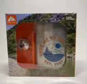 Ozark Trail Stainless Steel Flask Set (Includes Funnel) Sunset