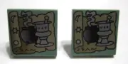 LEGO 2x2 Square Tile Earrings - Witches Cauldron