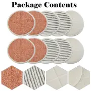 10 Pack of Microfiber Pads for Bissell For SpinWave Series 20522 2039A
